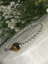 Load image into Gallery viewer, Silver &amp; Tigers eye
