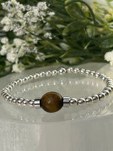 Load image into Gallery viewer, Silver &amp; Tigers eye
