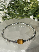 Load image into Gallery viewer, Silver &amp; Tigers eye
