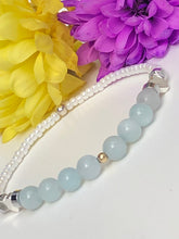 Load image into Gallery viewer, Aquamarine &amp; seed bead
