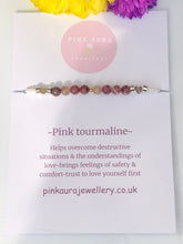 Load image into Gallery viewer, Pink tourmaline &amp; seed bead
