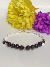 Load image into Gallery viewer, Garnet &amp; seed bead
